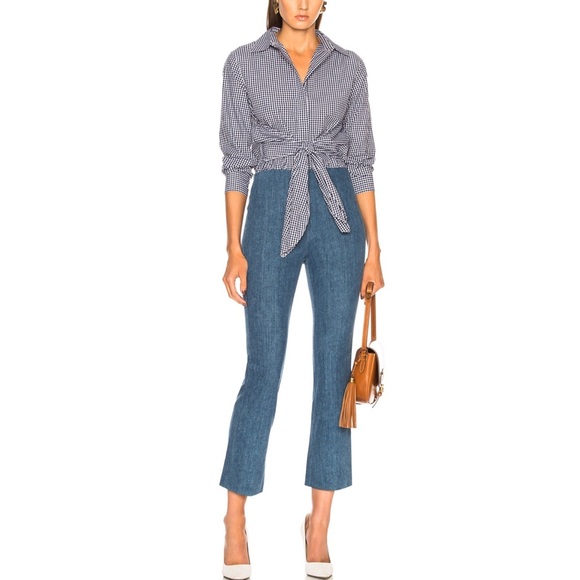 Rag & Bone Hina high rise ankle crop flare jeans